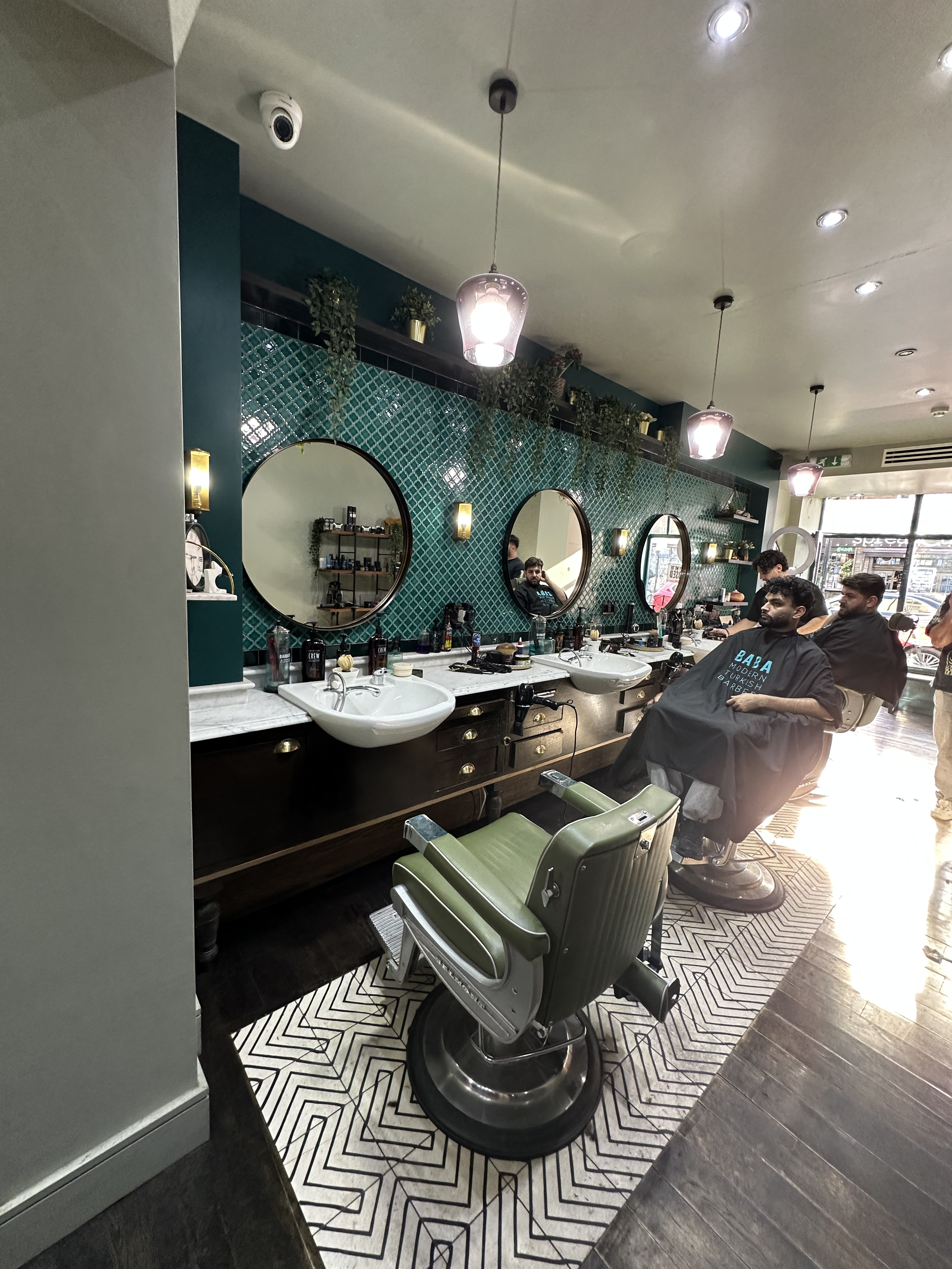 Clients at Baba Barbers