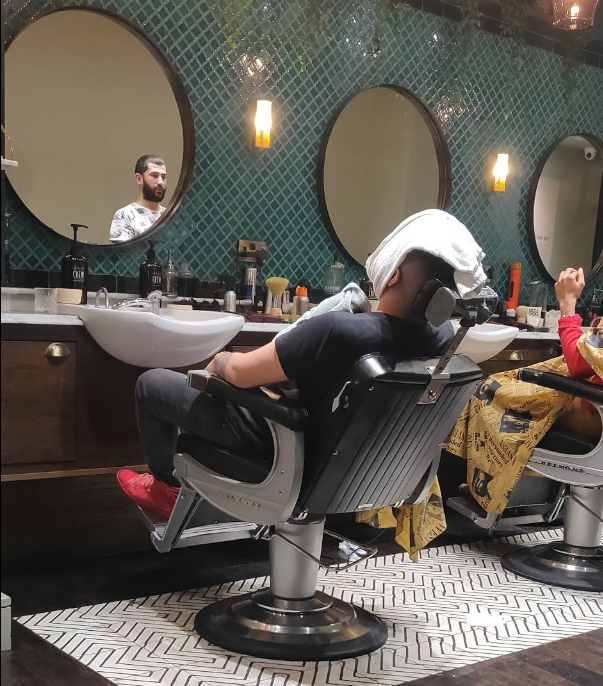 Hot towel treatment